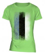 Estonia Faded Flag Ladies T-Shirt