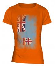 Fiji Faded Flag Ladies T-Shirt