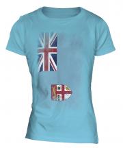 Fiji Faded Flag Ladies T-Shirt