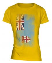 Fiji Faded Flag Ladies T-Shirt