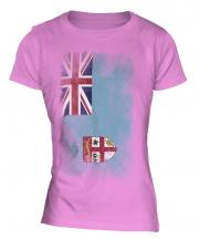 Fiji Faded Flag Ladies T-Shirt