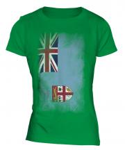 Fiji Faded Flag Ladies T-Shirt
