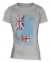 Fiji Faded Flag Ladies T-Shirt