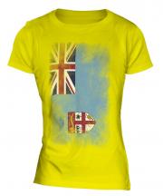 Fiji Faded Flag Ladies T-Shirt