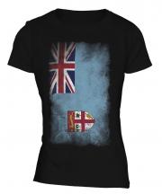 Fiji Faded Flag Ladies T-Shirt