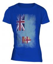 Fiji Faded Flag Ladies T-Shirt