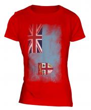 Fiji Faded Flag Ladies T-Shirt