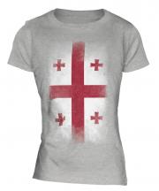Georgia Faded Flag Ladies T-Shirt