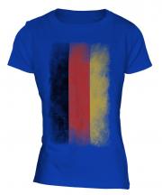 Germany Faded Flag Ladies T-Shirt