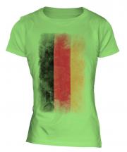 Germany Faded Flag Ladies T-Shirt
