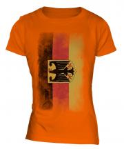 Germany State Faded Flag Ladies T-Shirt