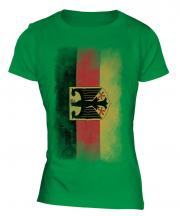 Germany State Faded Flag Ladies T-Shirt