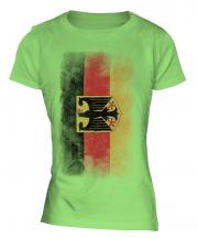 Germany State Faded Flag Ladies T-Shirt