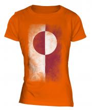 Greenland Faded Flag Ladies T-Shirt