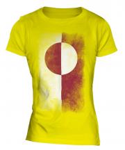 Greenland Faded Flag Ladies T-Shirt