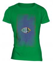 Guam Faded Flag Ladies T-Shirt