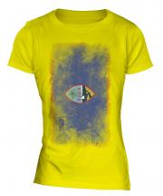 Guam Faded Flag Ladies T-Shirt