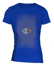 Guam Faded Flag Ladies T-Shirt