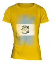 Guatemala Faded Flag Ladies T-Shirt