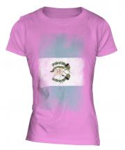 Guatemala Faded Flag Ladies T-Shirt
