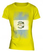 Guatemala Faded Flag Ladies T-Shirt