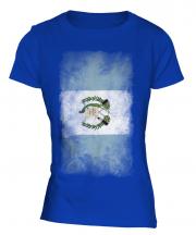 Guatemala Faded Flag Ladies T-Shirt