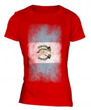 Guatemala Faded Flag Ladies T-Shirt
