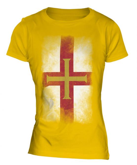 Guernsey Faded Flag Ladies T-Shirt