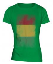 Guinea Faded Flag Ladies T-Shirt