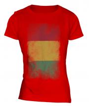 Guinea Faded Flag Ladies T-Shirt