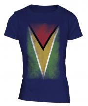 Guyana Faded Flag Ladies T-Shirt