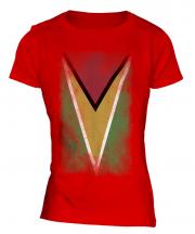 Guyana Faded Flag Ladies T-Shirt