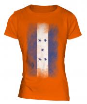 Honduras Faded Flag Ladies T-Shirt