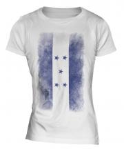 Honduras Faded Flag Ladies T-Shirt