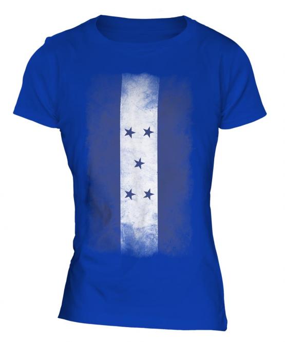 Honduras Faded Flag Ladies T-Shirt