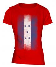 Honduras Faded Flag Ladies T-Shirt