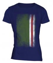 Ichkeria Faded Flag Ladies T-Shirt