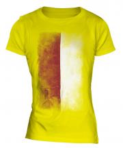 Indonesia Faded Flag Ladies T-Shirt