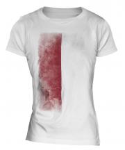 Indonesia Faded Flag Ladies T-Shirt