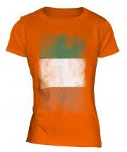 Ireland Faded Flag Ladies T-Shirt