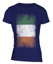Ireland Faded Flag Ladies T-Shirt