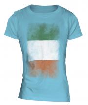 Ireland Faded Flag Ladies T-Shirt