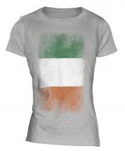 Ireland Faded Flag Ladies T-Shirt