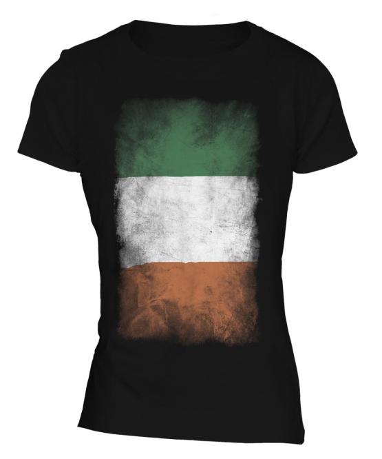Ireland Faded Flag Ladies T-Shirt