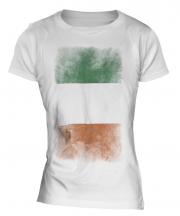 Ireland Faded Flag Ladies T-Shirt