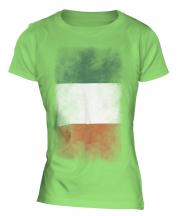 Ireland Faded Flag Ladies T-Shirt