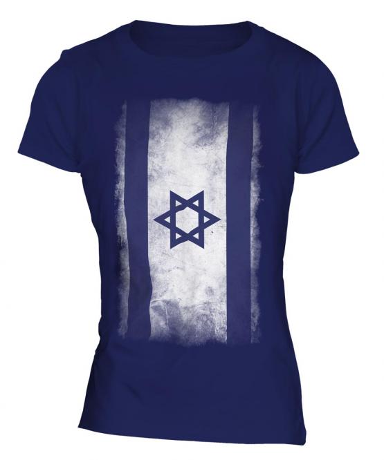 Israel Faded Flag Ladies T-Shirt