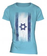 Israel Faded Flag Ladies T-Shirt