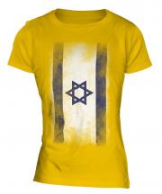 Israel Faded Flag Ladies T-Shirt