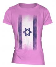 Israel Faded Flag Ladies T-Shirt